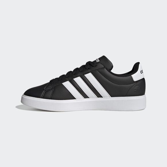 Adidas Mens Grand Court 2 Tennis Shoe Black White Size 10.5 New Casual Sneaker main image 4